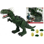 Dinosaurus ktorý znáša vajíčka na baterky zelený